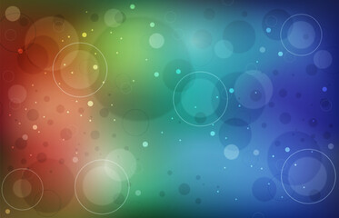 Concept background with circles bokeh illustration