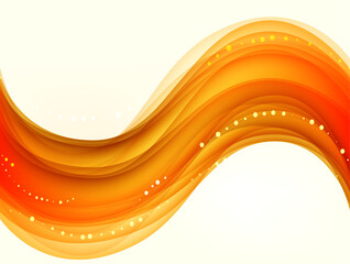 Graphic waves with lines in golden illustration