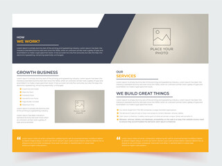 Company profile brochure template, yellow color shape design, modern brochure design A4 Brochure, modern brochure design, annual report, two Color, Professional Booklet Design
