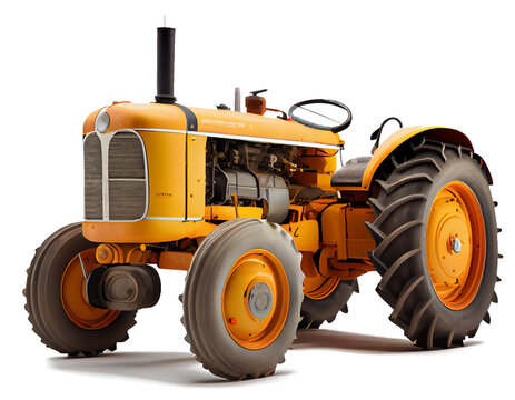 tractor on a transparent background. AI generator