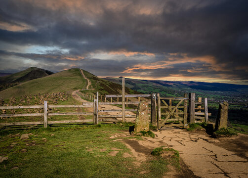 Mam Tor Ridge Walk in the English peak District.