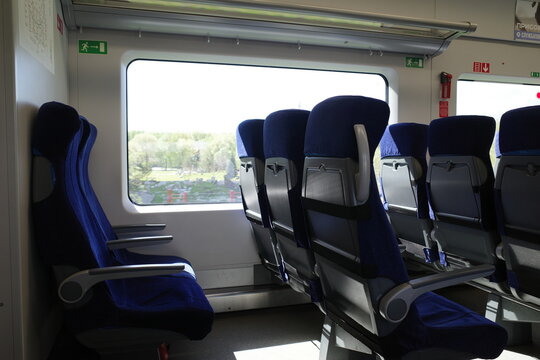 Interior Of A Passenger Train