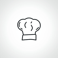 chef hat uniform line icon. cooking linear icon