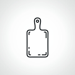 Obraz premium Cutting board line icon. Cutting board linear icon