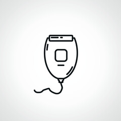 Shaving Machine line icon. Shaving Machine outline icon.
