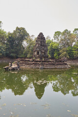 Fototapeta na wymiar Neak Pean in Angkor, Cambodia, Built as Jayavarman VII as a Healing Temple
