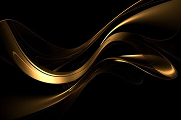 Abstract black and gold are light with white the gradient is the surface with templates metal texture soft lines tech diagonal background gold dark sleek clean modern.