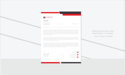 Professional  Modern Abstract corporate Business Letterhead Design  Template. marketing, business proposal, advertise, promotion publication, cover page. new digital marketing letterhead.