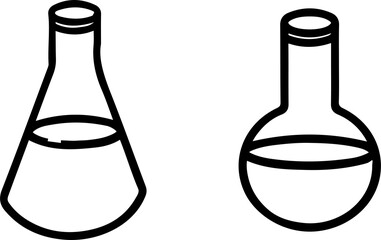 Labware test tubes and beakers