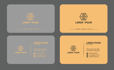 Simple black and white business card design,
Vector abstract creative business cards (set template

