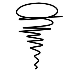 Hand Drawn Doodle Tornado