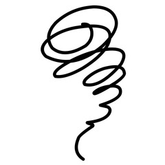 Hand Drawn Doodle Tornado
