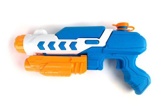 children's water gun isolated on white