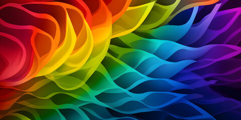 Colorful background in the colors of the rainbow. A symbol of the LGBT community. Generative AI 
