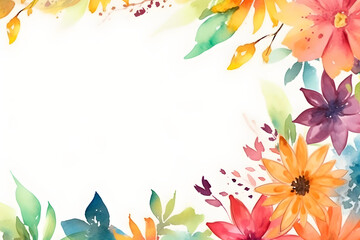 Fototapeta na wymiar Template for greeting card with stylized flowers