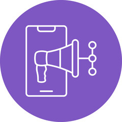 Mobile Marketing Icon