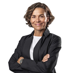 Business woman isolated. Illustration AI Generative.