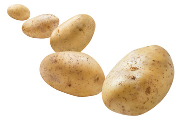 Flying potatoes cut out