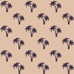 Fototapeta na wymiar seamless palm tree pattern