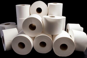 illustration, toilet paper rolls, generative ai