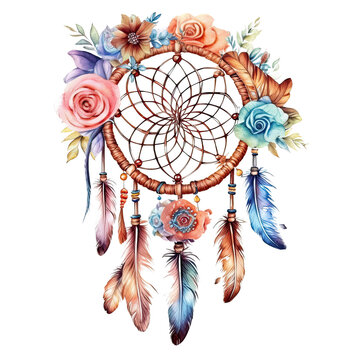 Dreamcatcher Watercolor Theme-Printable & Digital Stationery