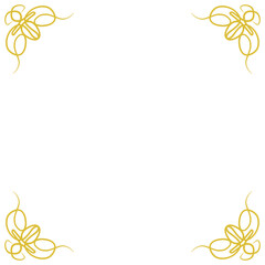 Vintage Swirly Gold Elegant Frame 