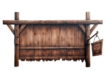 illustration, old wooden medieval tavern, ai generative