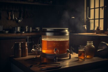 System for brewing beer. Generative AI