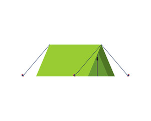Camping tent isolated. Tourist tent isolated. Vector illustration
