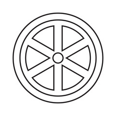 Obraz premium wheel icon