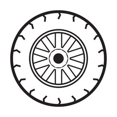 Obraz premium wheel icon