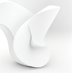 Abstract shape background with curvy lines and white color tone.