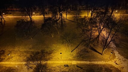 Park in the evening