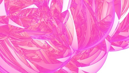 Abstract background in the form of glass pink balls.