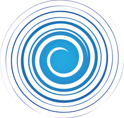 Vector image of Abstract Swirl Design Element Spiral, swirl movement, rotation
