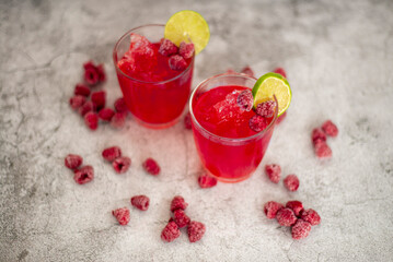 raspberry refresher beverage / bebida refrescante de frambuesa