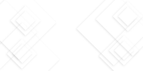 Abstract white and gray background with square lines white light background. Seamless white geometric lines vector background. Abstract white and gray square technology lines background.