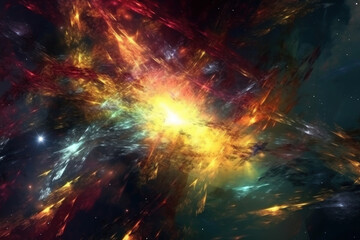 Obraz na płótnie Canvas Colorful galaxy background.