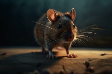 playful rodent. Generative AI