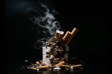 Avoid smoking, protect your lungs and live a healthy life. Quit smoking now. Generative AI