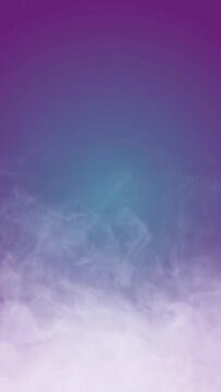 Blue purple gradient, tall vertical mobile format 9x16 misty background loop, motion background foggy mist smoke loop seamless looping layer