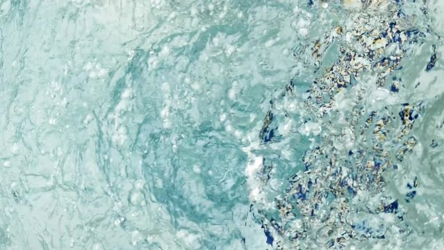 Abstract ripples and bubbles water motion