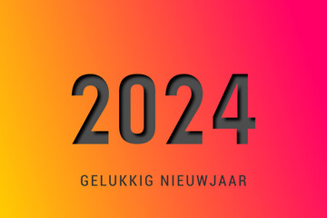 2024 - gelukkig nieuwjaar 2024