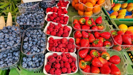 Obst und Gemüse am Markt