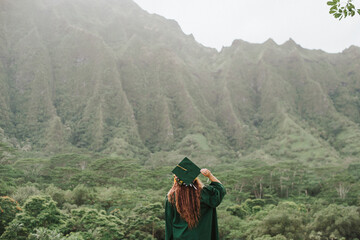 Graduate in the mountains