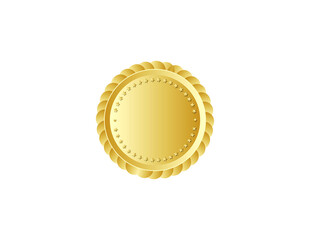 Shiny Gold Award Medal Transparent Clipart