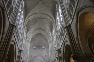 L'église Saint Nicolas, église de style roman, département du Loir et Cher, France