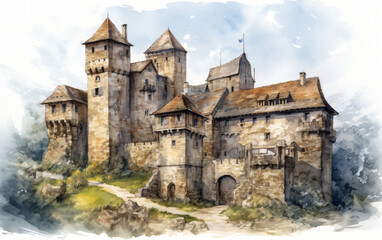 Fototapeta na wymiar Medieval Castle