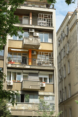 Fototapeta na wymiar Residential building in Belgrade 