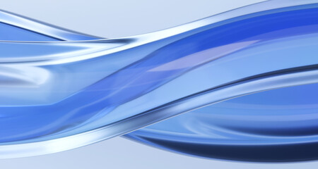 Fototapeta premium Luxury business background with blue waves.